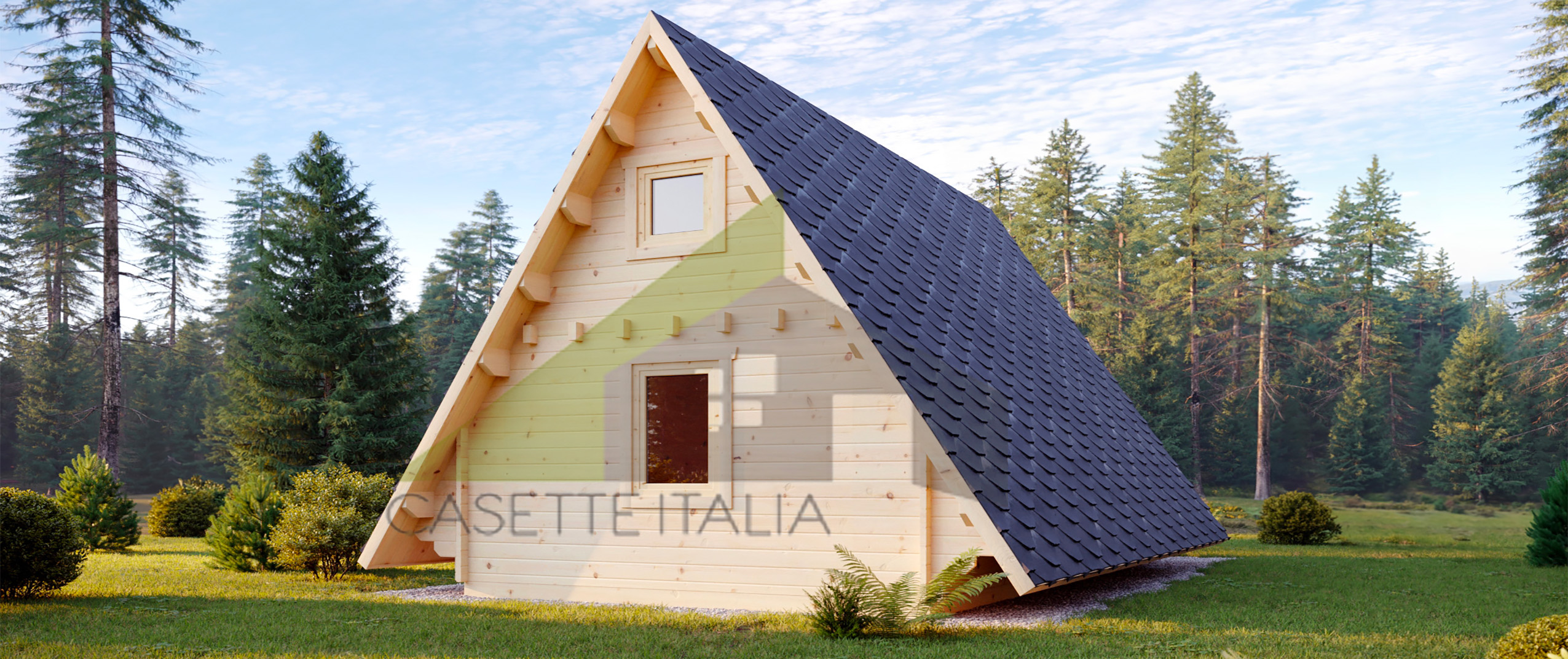 casa A FRAME abitabile, tiny home A-FRAME, casette italia