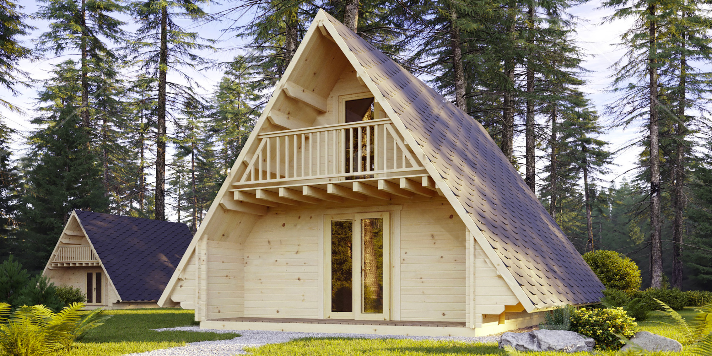 casa A FRAME abitabile, tiny home A-FRAME, casette italia