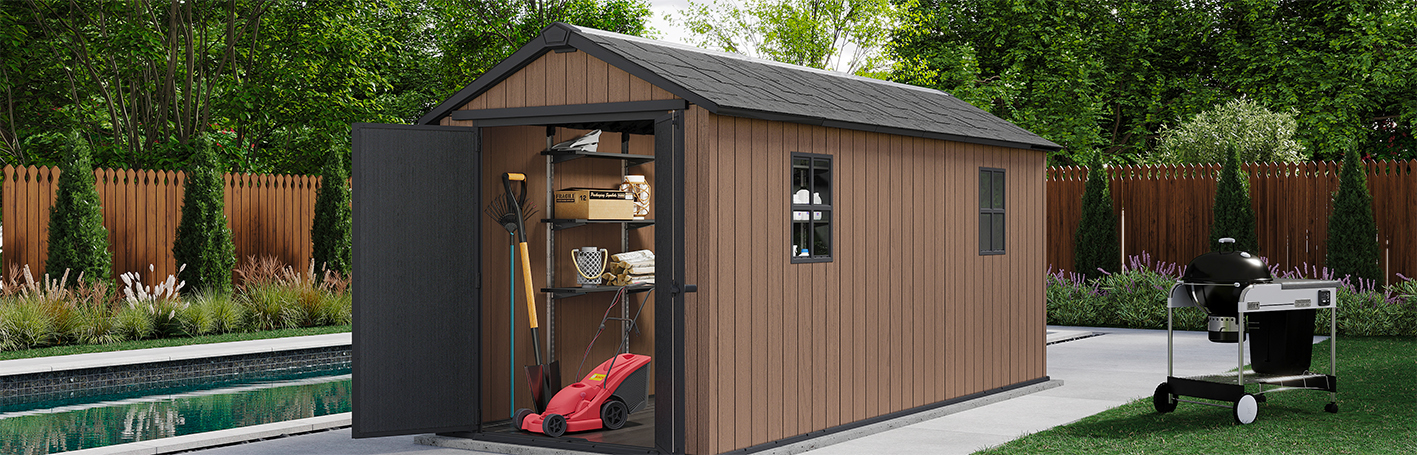 casetta giardino resina pvc keter, newton plus, casette italia