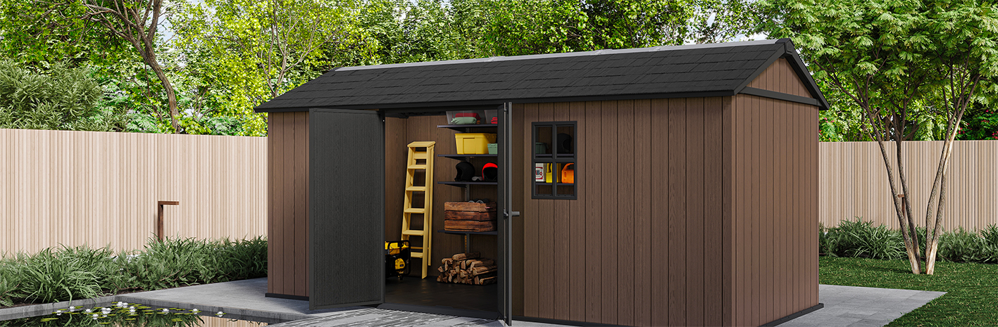 casetta giardino resina pvc keter, newton plus, casette italia,