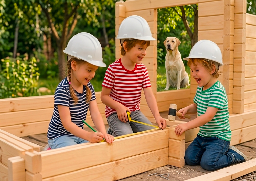 montaggio casetta in legno