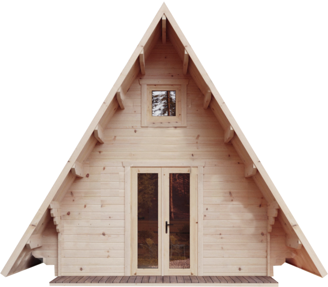 casa in legno A-FRAME modello ALPI-1