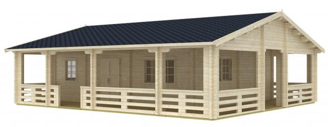 chalet in legno, casette abitabili, cristallo