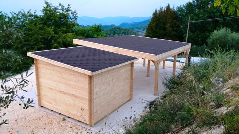 carport, tettoia auto, casette italia