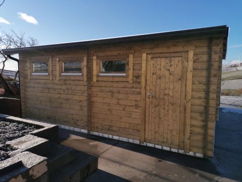 garage in legno, box auto legno, garage prefabbricato, garage blockhouse