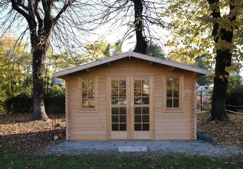 casetta in legno, casetta da giardino, casetta blockhouse