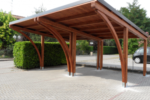 tettoia in legno, tettoie auto in legno, carport tettoie