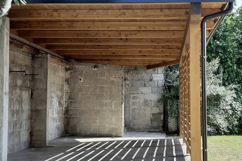 tettoia in legno, tettoie auto in legno, carport tettoie