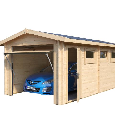 AA A white.jpg garage in legno, box auto legno, garage prefabbricato, garage blockhouse