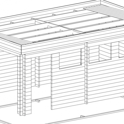 AA C1.png garage in legno, box auto legno, garage prefabbricato, garage blockhouse