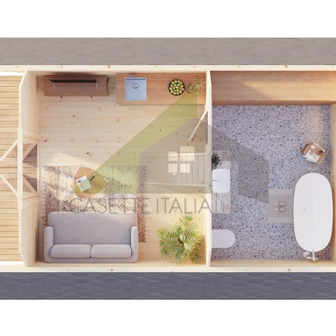 casa A FRAME abitabile, tiny home A-FRAME, casette italia