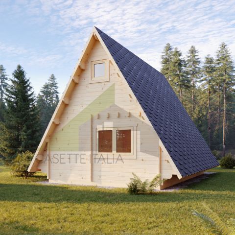 casa A FRAME abitabile, tiny home A-FRAME, casette italia