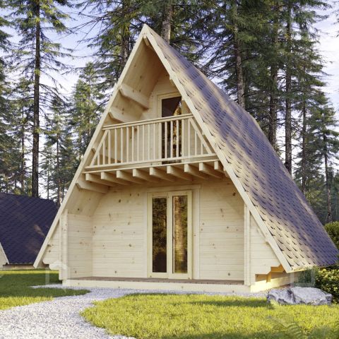 casa A FRAME abitabile, tiny home A-FRAME, casette italia