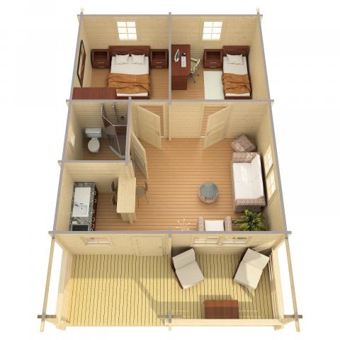 casette in legno, chalet di legno, casette abitabili, anacapri