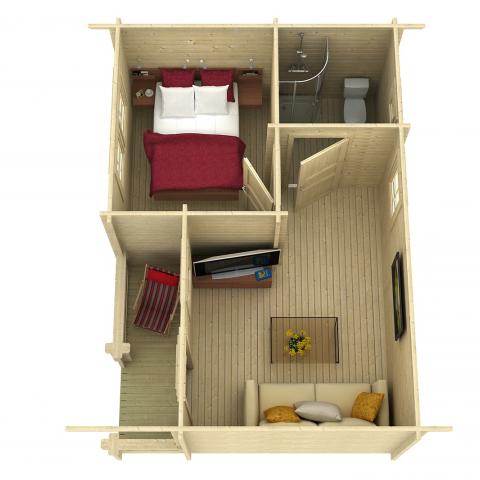 CHALET LEGNO PESARO21 3d.jpg casette in legno, casette da giardino