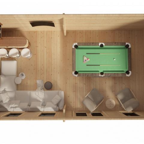 chalet in legno, casette abitabili, LATEMAR 26