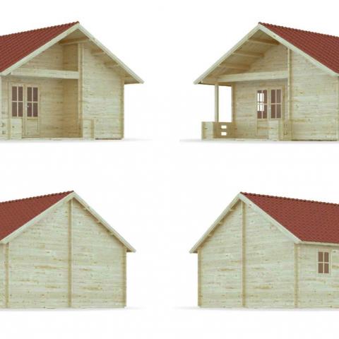 chalet in legno, casette abitabili, gransasso