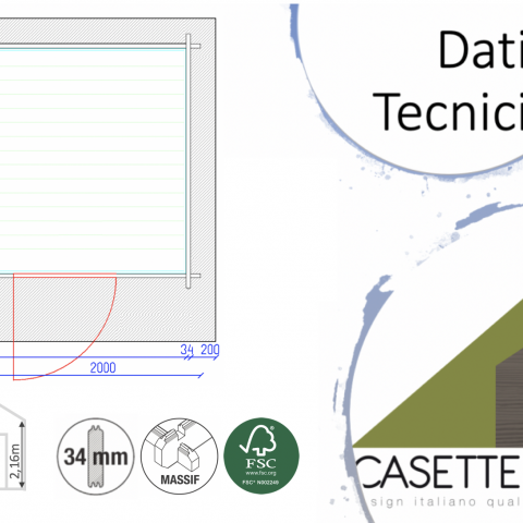 casette in legno, casette da giardino, NINFA