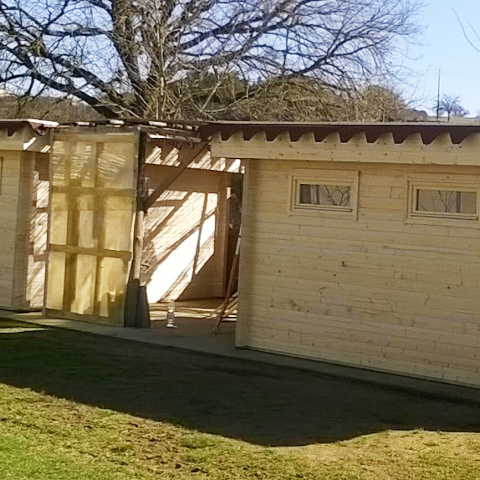 garage in legno, box auto legno, garage prefabbricato, garage blockhouse