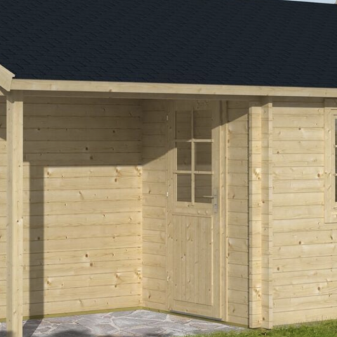 garage in legno, box auto legno, garage prefabbricato, garage blockhouse