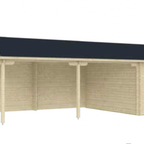 garage in legno, box auto legno, garage prefabbricato, garage blockhouse