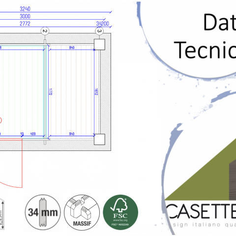 casette in legno, casette da giardino, scheda tecnica ognina4T