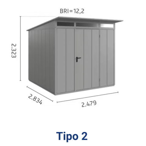 casetta giardino metallo lamiera hormann, porta attrezzi metallo lamiera