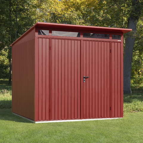 casetta giardino metallo lamiera hormann, porta attrezzi metallo lamiera