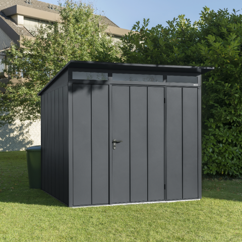 casetta giardino metallo lamiera hormann, porta attrezzi metallo lamiera