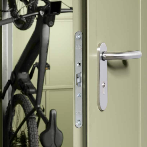 casetta giardino metallo lamiera hormann, porta attrezzi metallo lamiera