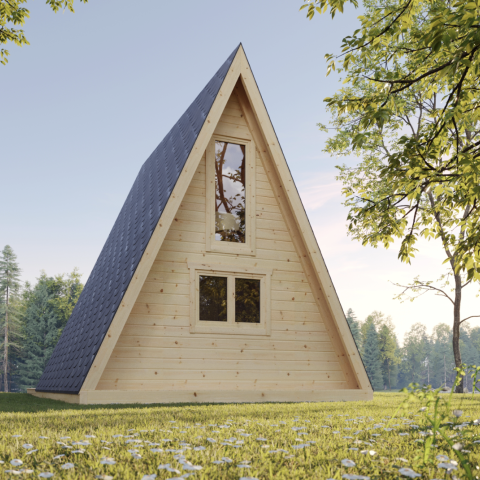 casa A FRAME abitabile, tiny home A-FRAME, casette italia