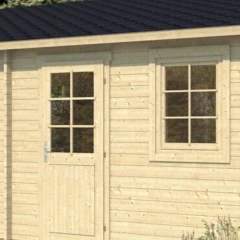 garage doppio in legno, box auto legno, garage prefabbricato, garage blockhouse