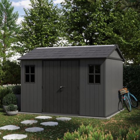 casetta giardino resina pvc keter, newton plus, casette italia,