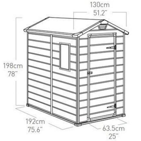 casetta giardino resina pvc keter