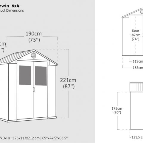 casetta giardino resina pvc keter