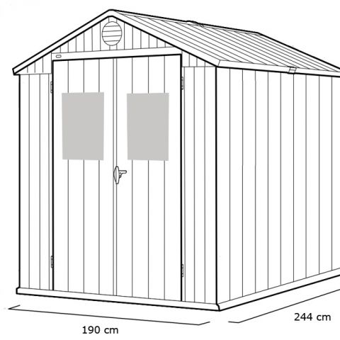 casetta giardino resina pvc keter