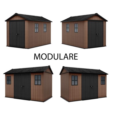 casetta giardino resina pvc keter, newton plus, casette italia