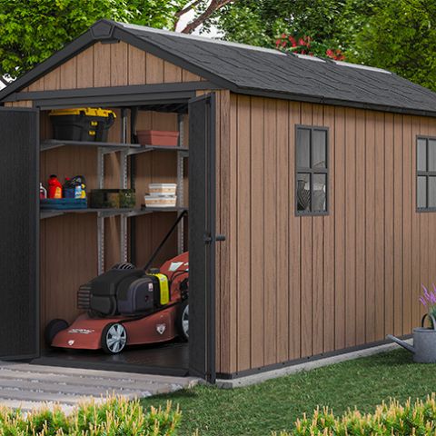 casetta giardino resina pvc keter, newton plus, casette italia,