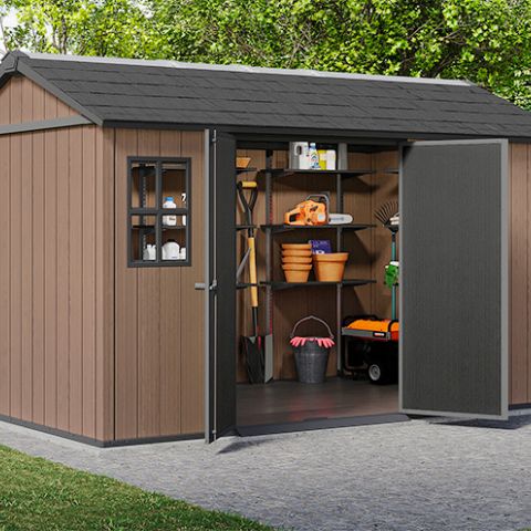 casetta giardino resina pvc keter, newton plus, casette italia,