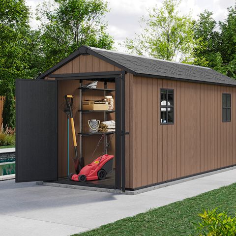 casetta giardino resina pvc keter, newton plus, casette italia,