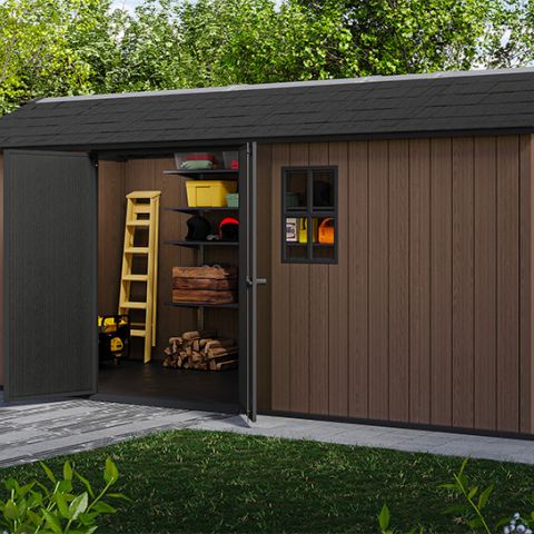 casetta giardino resina pvc keter, newton plus, casette italia,