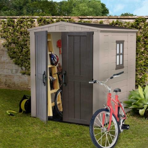casetta giardino pvc keter factor 6x6