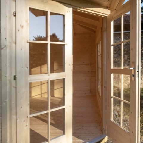 casetta in legno, casetta da giardino, casetta blockhouse