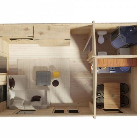 chalet in legno, casette abitabili, LATEMAR