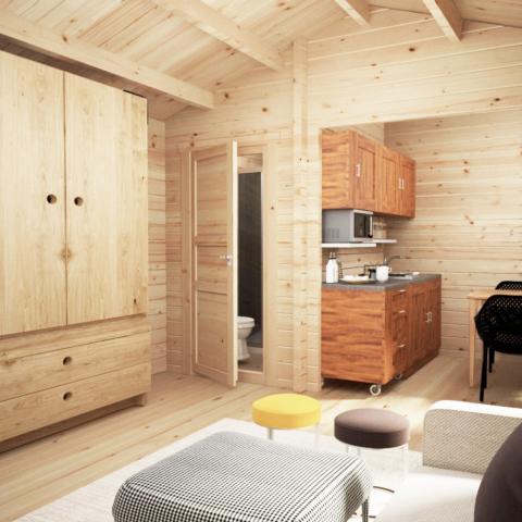 chalet in legno, casette abitabili, LATEMAR