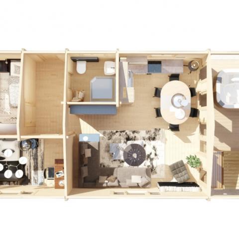 chalet in legno, casette abitabili, CIVETTA