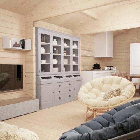 chalet in legno, casette abitabili, LATEMAR 30