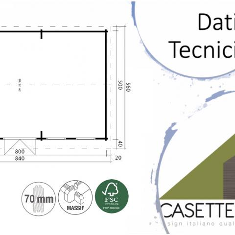 chalet in legno, casette abitabili, LATEMAR 38