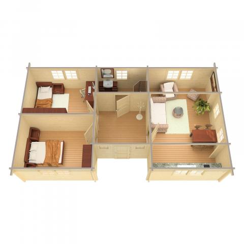 chalet in legno, casette abitabili, ponza