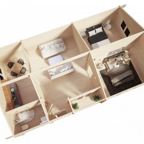 chalet in legno, casette abitabili, BALDO